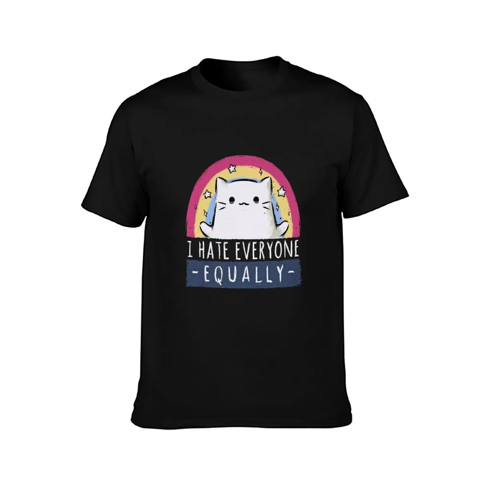 I Hate Everyone Equally T-Shirt Classic Basic Casual T-Shirt