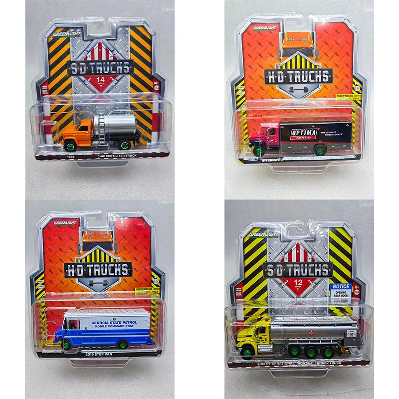 

Greenlight 1:64 T2 Van Halloween Fertilizer Truck Green Machine Delivery Truck Series Alloy Die Casting Model Collect Ornaments