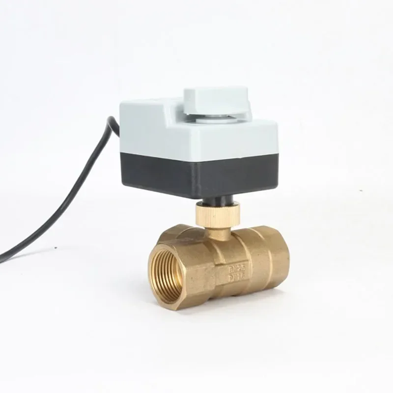 

Маленький новый AC220V DN15(G 1/2") до DN 50(G 2") 2-ходовой 3-проводной латунный моторизованный шаровой клапан/электрический приводной двигатель с ручным переключателем