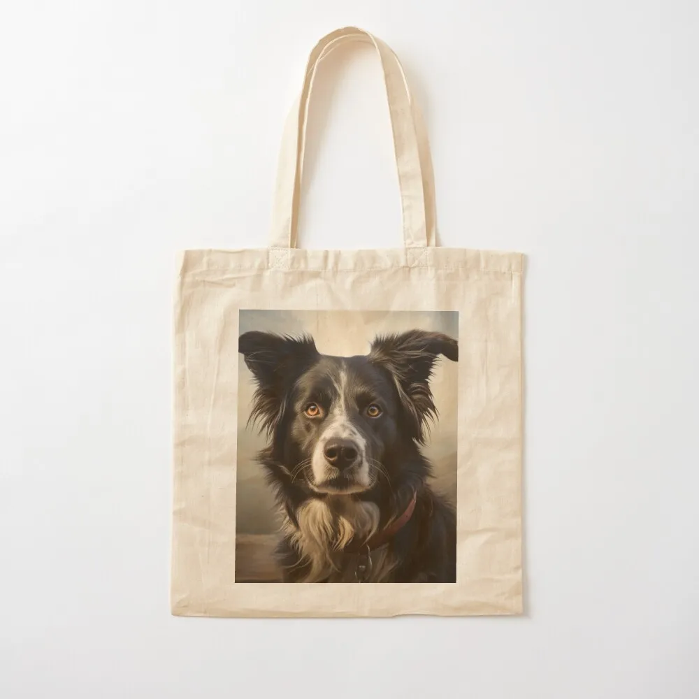 

a hardboiled border collie #2 Tote Bag hand bag canvas tote Canvas Tote Bag