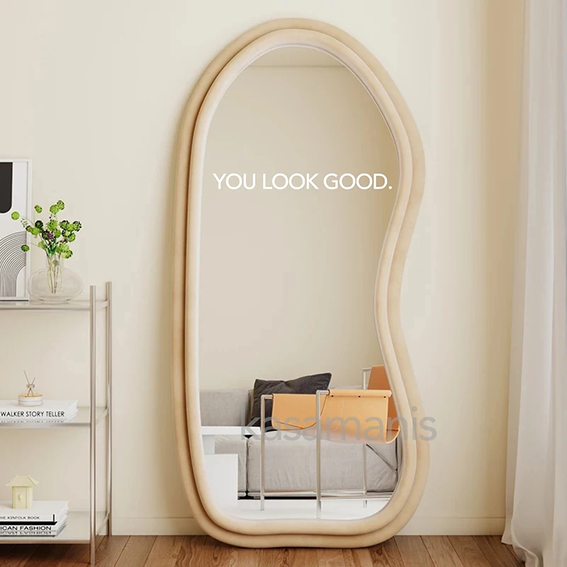 Sie sehen erstaunlich aus, Spiegelaufkleber, Vinyl-Aufkleber, Badezimmer-Dekor, inspirieren Sie motivierende Zitat-Aufkleber, Umkleidekabine, Schlafzimmer-Dekoration – Detail 5