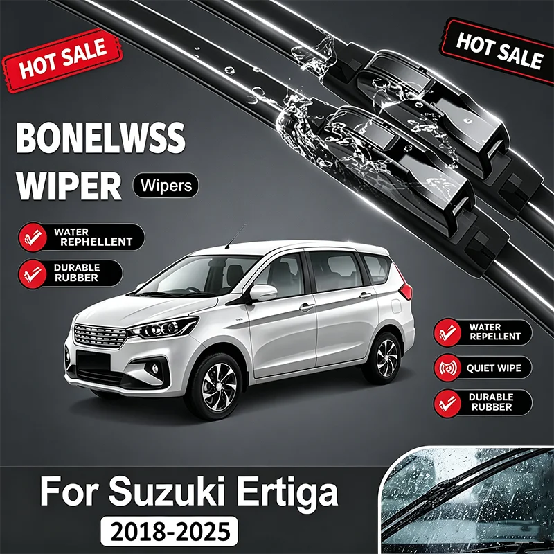Windshield Wiper Blades Set For Suzuki Ertiga NC 2018-2025 Front 22