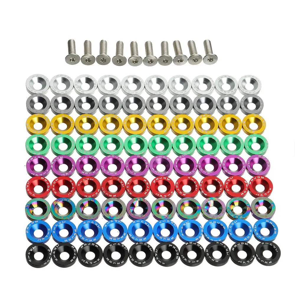 10PCS 9 Colors Ultra Zero Thunder Eagel Handle Bar Screws Car Decorative Screws Scooter Fasteners Screws Screw Washers