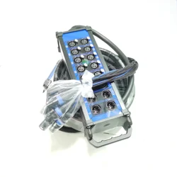 High quality 16-channel XLR Audio Snake Cable(30') & 12x4 Stage Box