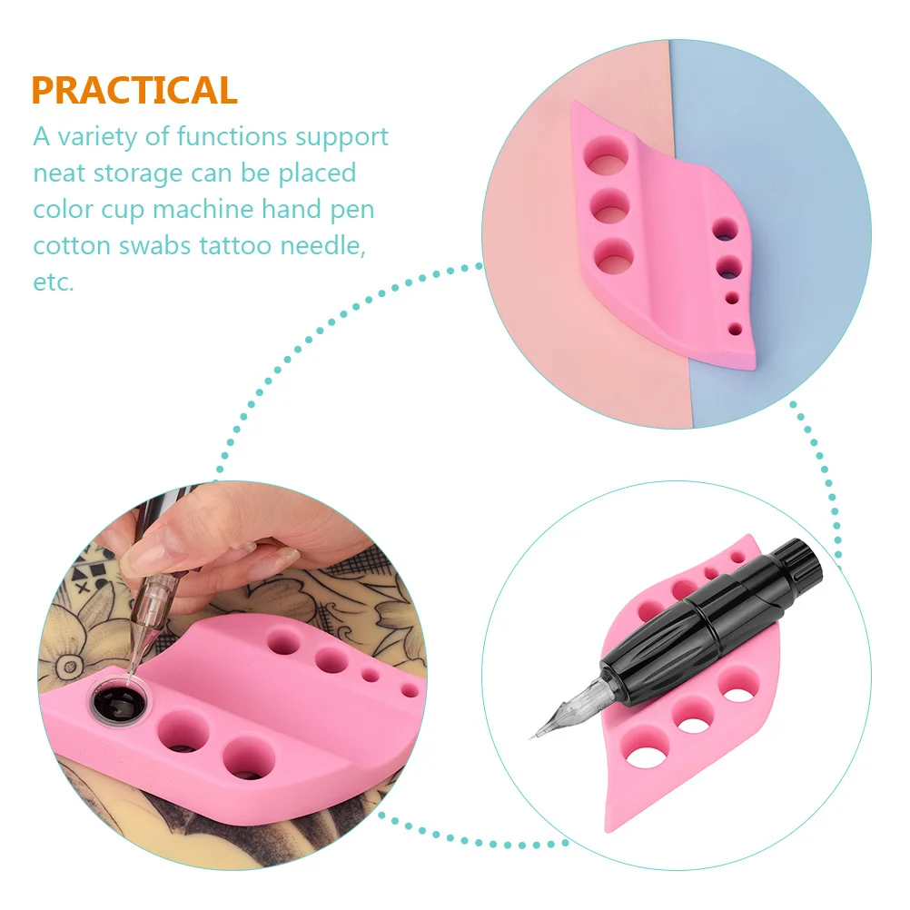 سيليكون الحبر حامل الكأس حامل الوشم الصباغ رف متعدد الشبكة اللون كأس عرض تخزين الوشم الصباغ أكواب الرف