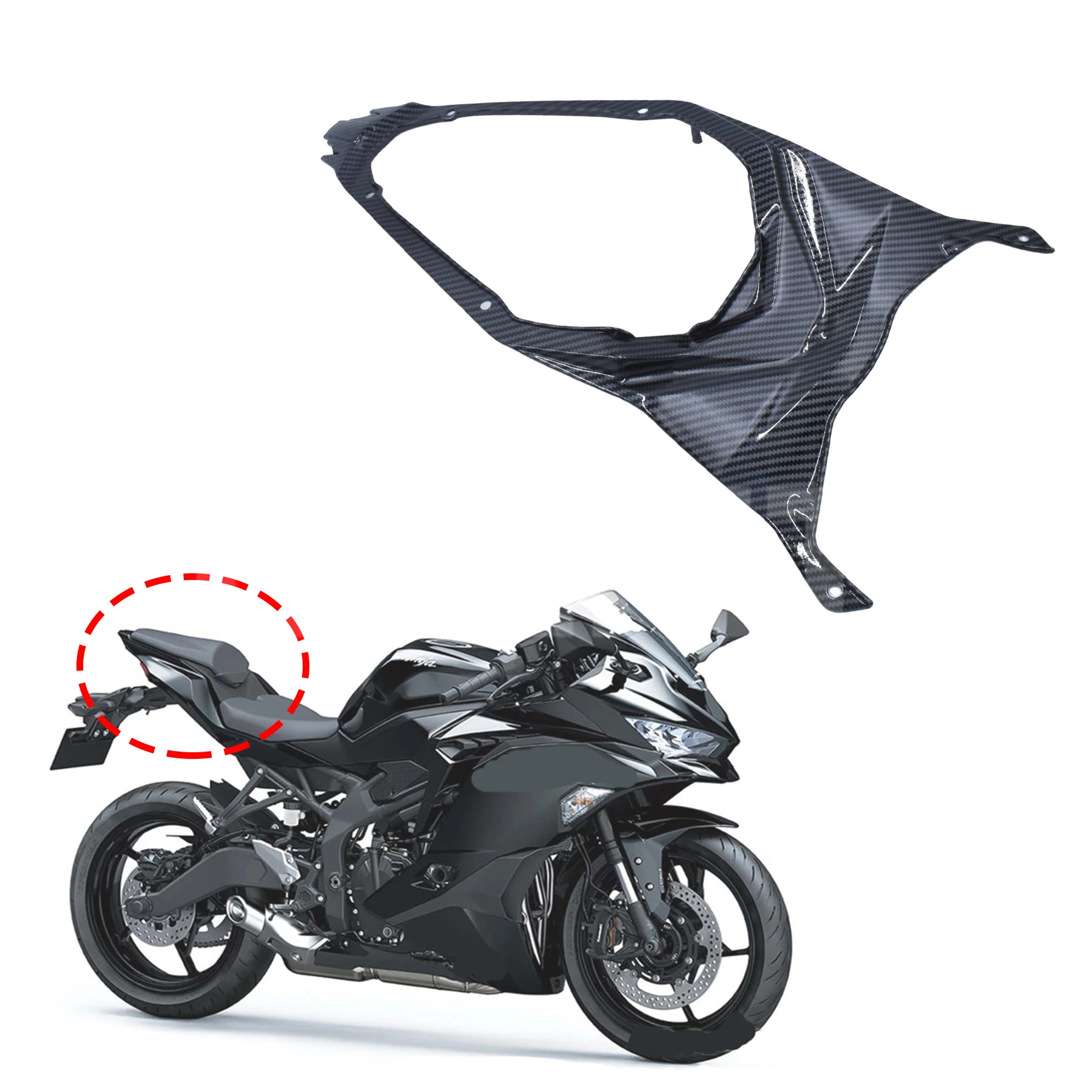 For Kawasaki Ninja ZX-4RR ZX4RR ZX4R ZX25R ZX25RR 2020 2021 Motorcycle Passenger Rear Tail Seat Cowl Faring Cover