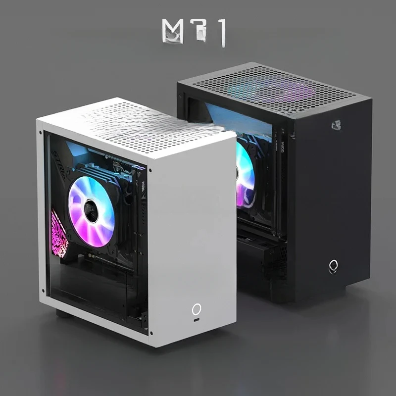 GEEEK M21 M31 Itx Chassis 120 بطاقة رسومات مبردة بالماء وشبه عالية، مزود طاقة صغير 1U