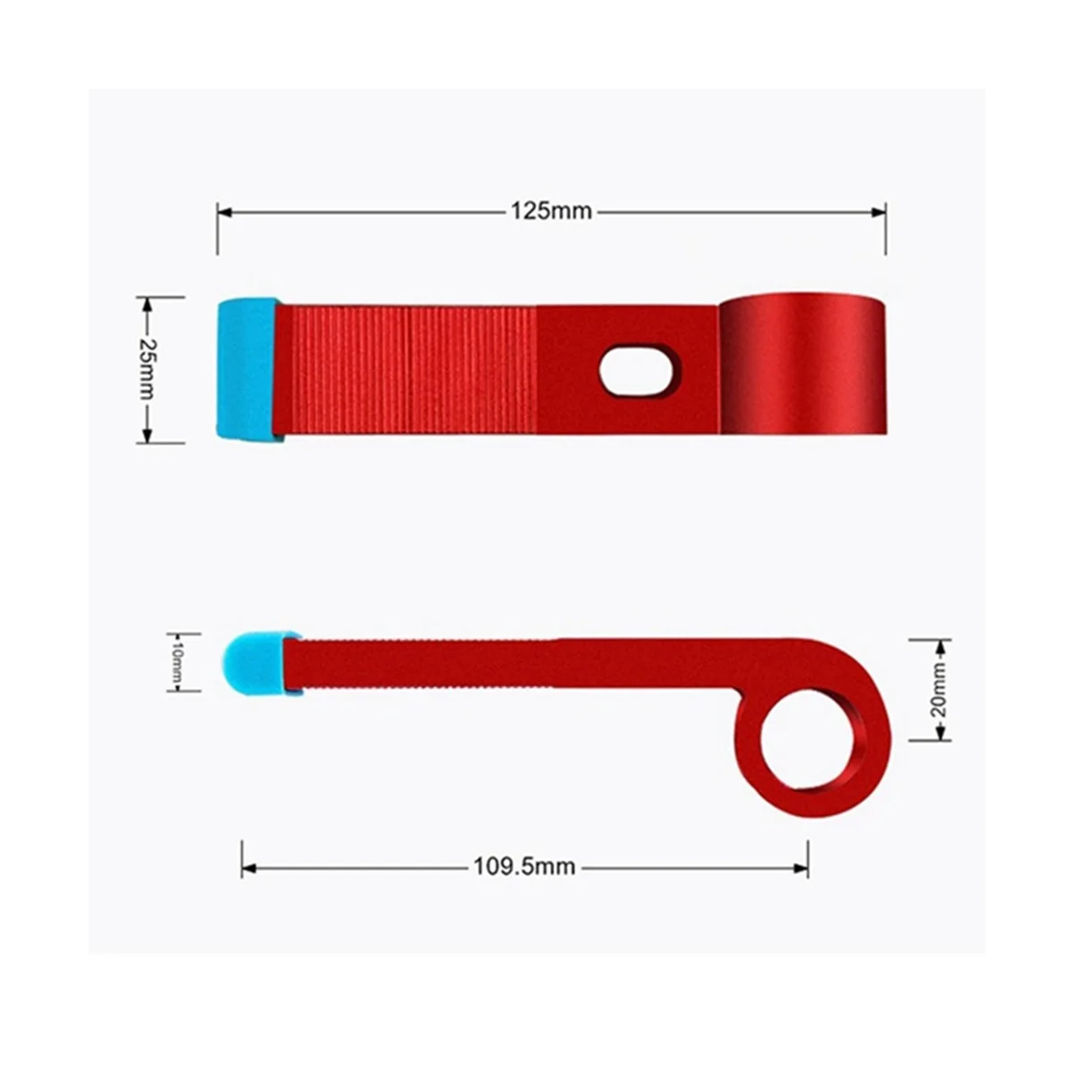 T-Shaped Wooden Clip Aluminum Alloy T-Shaped Wooden Clip Red Chute Track Limiter Carpentry Positioning Limiter-B