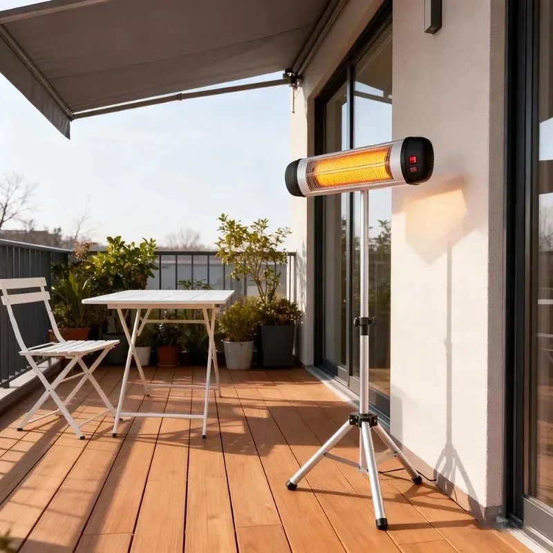 Light Emitting Diode Display Outdoor Indoor Heater 3000 Watts Waterproof Patio Heater with Remote Control