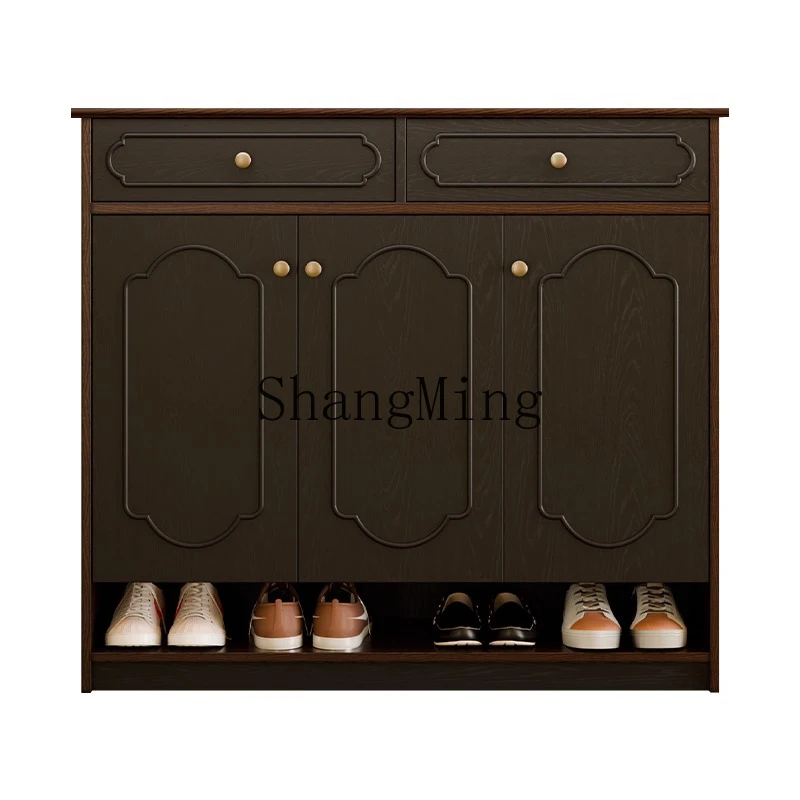 

WYX shoe cabinet household door storage cabinet integrated against the wall large-capacity locker