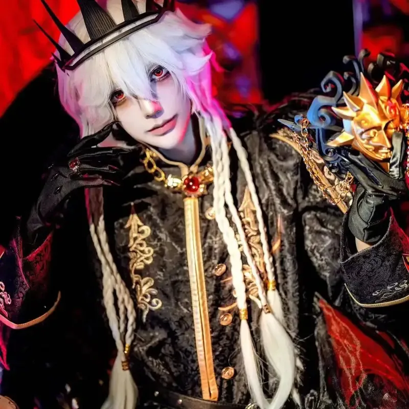 أنيمي ليلة ووتش لعبة الهوية الخامس شعر مستعار أحذية Akura-ssr Morningstar Ithaqua تأثيري الرجال زي هالوين ؛ 3'v ، 6.h ؛ 8'