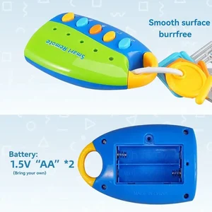 Baby Early Education Simulationsauto Key mit Lichtern und Musik, Autosimulation, Soundeffekt, unterhaltsames Bildungsspielzeug 8 Haupt -Chaves -Spielzeugverkäufe - №3