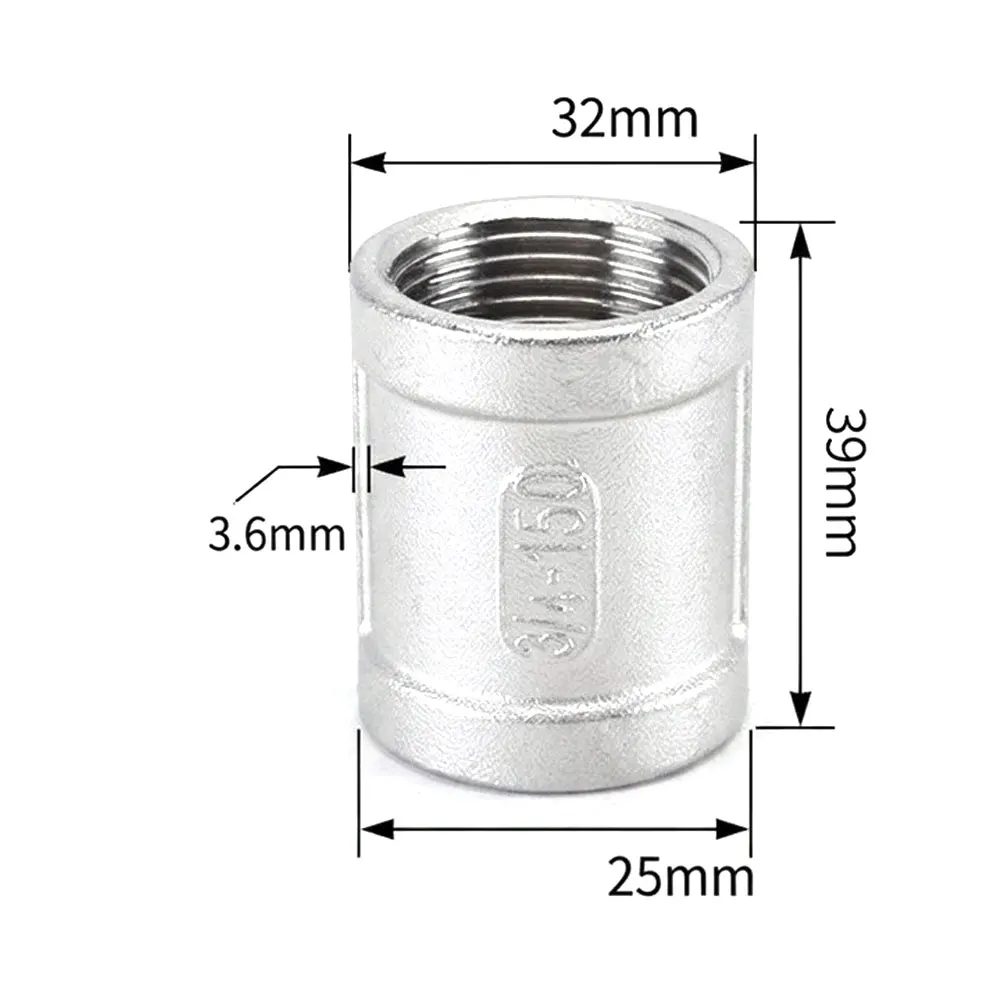 Stainless Steel Straight Couplings 304 for Use with Air Lines and Pneumatic Equipment with Fine Mesh Filter 4 Pack