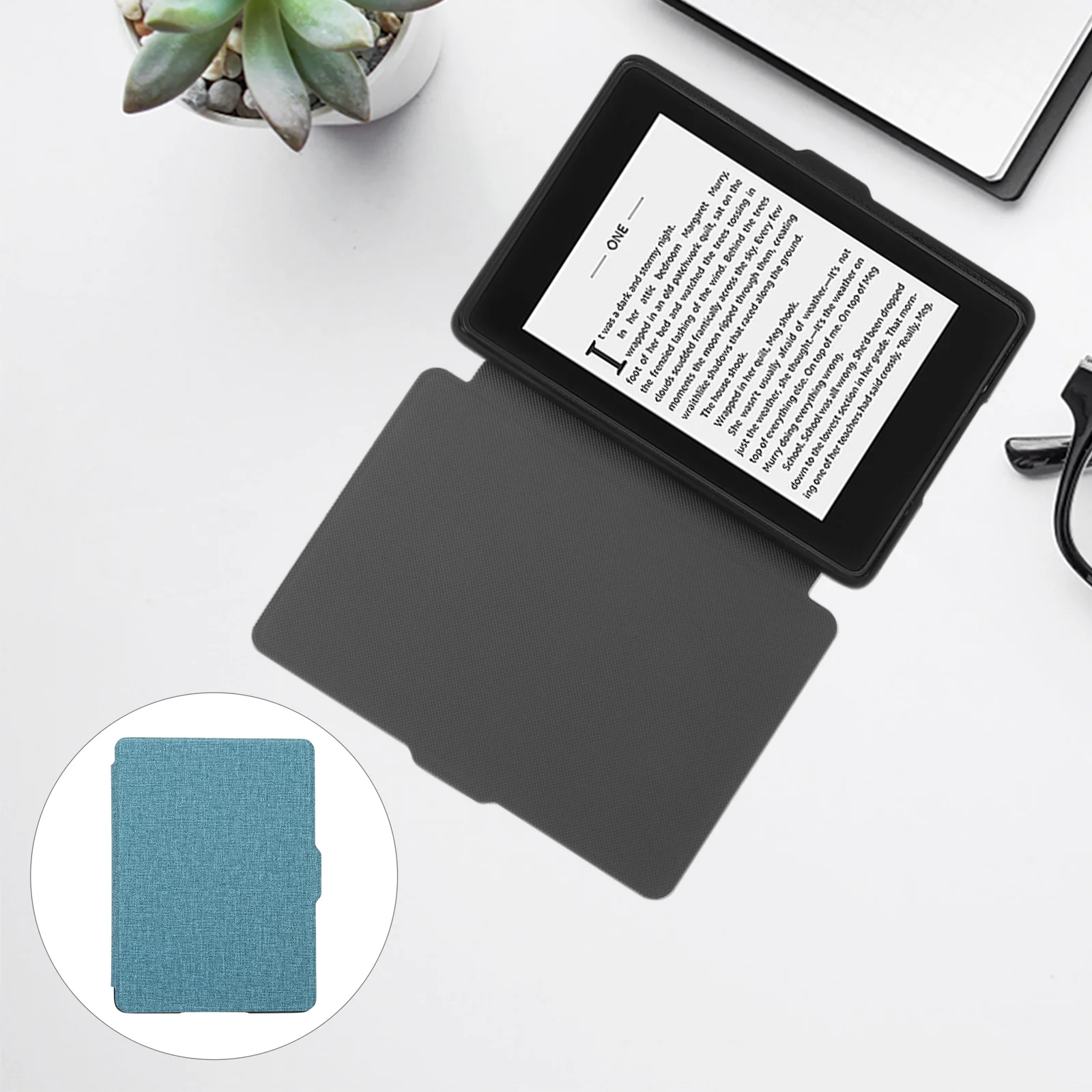 

Ultra-Thin E-Reader Protective Cover for 8Th Auto Wake Up Case Magnetic Closure Sleep Function Anti Fingerprint Texture