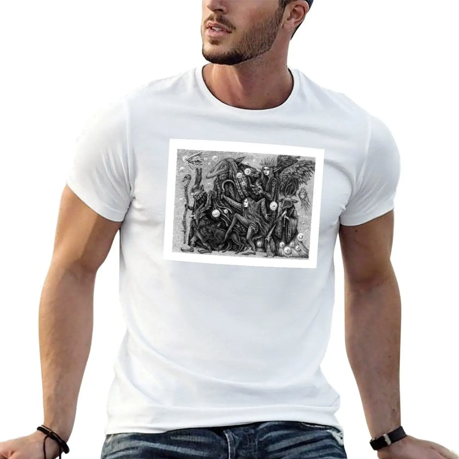 

Unseelie Parade T-Shirt cotton tshirt 100% t shirts with prints black cotton t-shirt plain for man package T-shirt