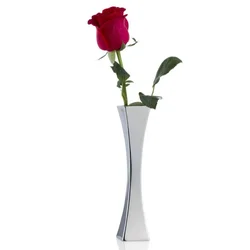 Europe Style Stainless Steel Square Vase Desktop Flower Bottle Single Metal Vase Nordic Style Home Decor Nordic Vase