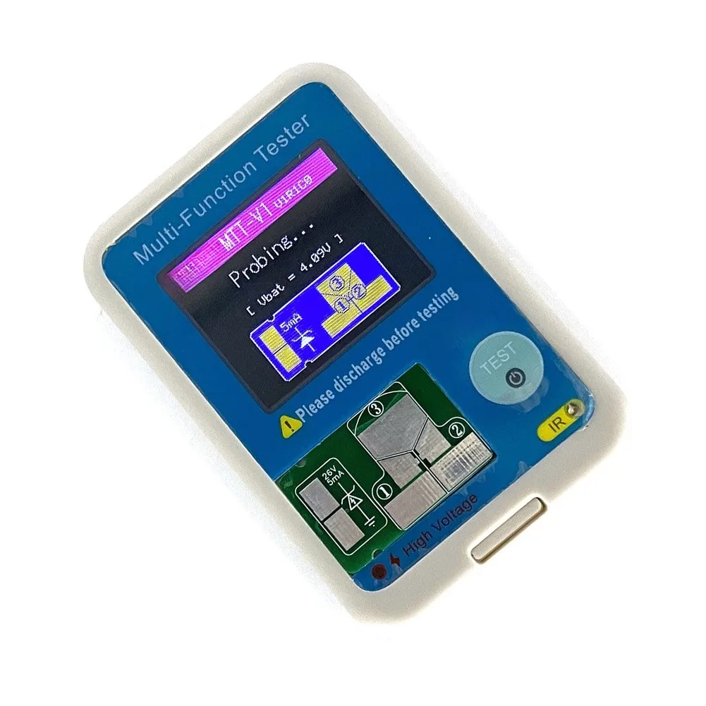MTTV1 Multimeter ESR Meter and Transistor Tester with Color TFT Screen for Accurate Diode and Zener Diode Tests