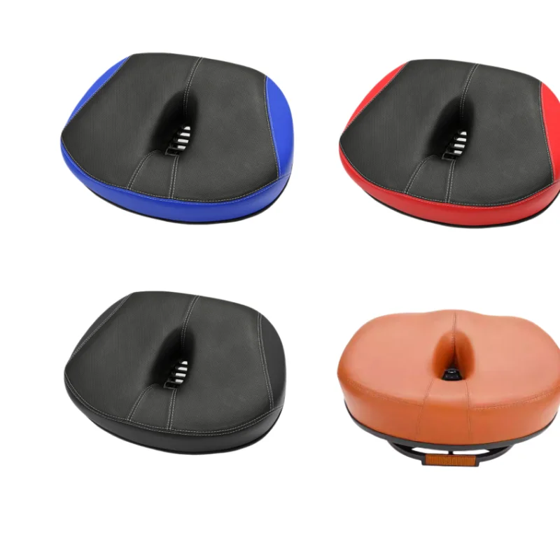 Comfortable Noseless BIke Saddle Cushion for Men & Women,Wide Bike Saddle, Four Colors