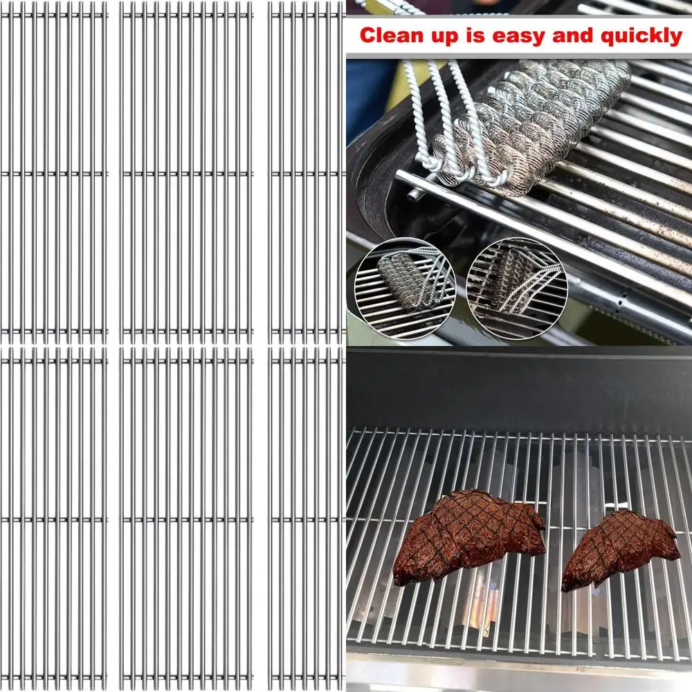 

18 3-Pack Stainless Steel Cooking Grids for Charbroil 4-5 Burner Models 463376018P2, 463376117, 463377117, 463673617, 463377017,