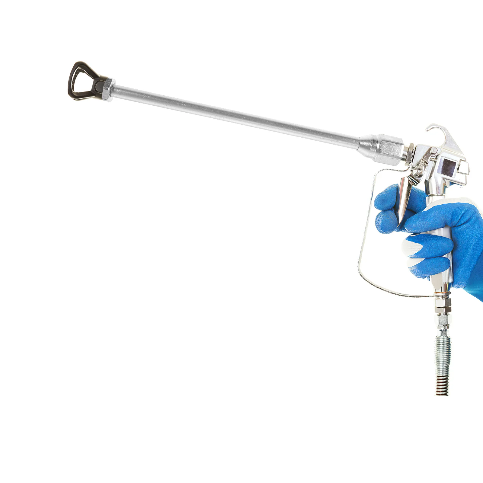 Varilla de extensión Universal para pulverizador de pintura, aleación de aluminio, máquina de pulverización sin aire, poste de extensión para áreas duras de alcance, 2 uds.