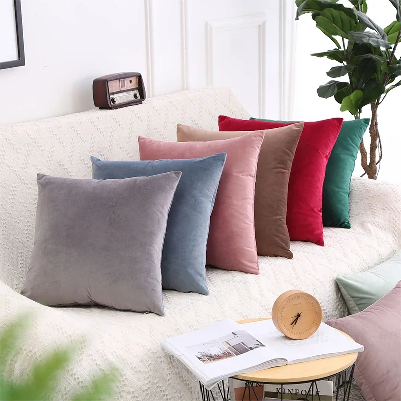 

Pillow Case 45x45cm Home Decrative Pillow Cover Cushion Cover for Living Room Sofa Soft Throw Pillow Case