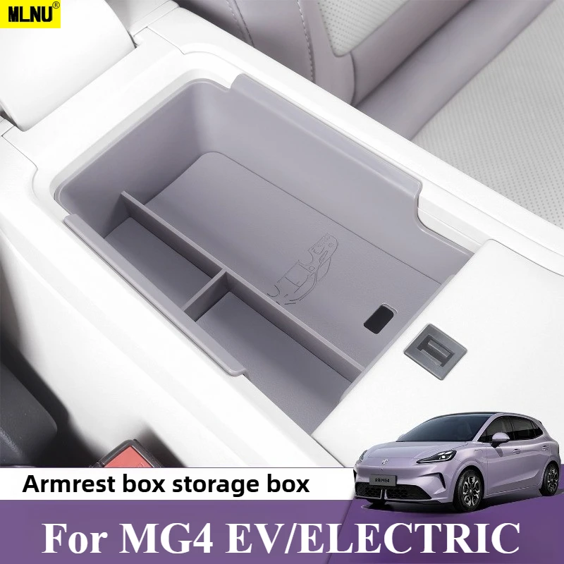 

Central Console Armrest Storage Box For MG4 EV/ELECTRIC Accessories 2025-2026-Premium ABS Material, Grid Storage,Shock-Absorbing