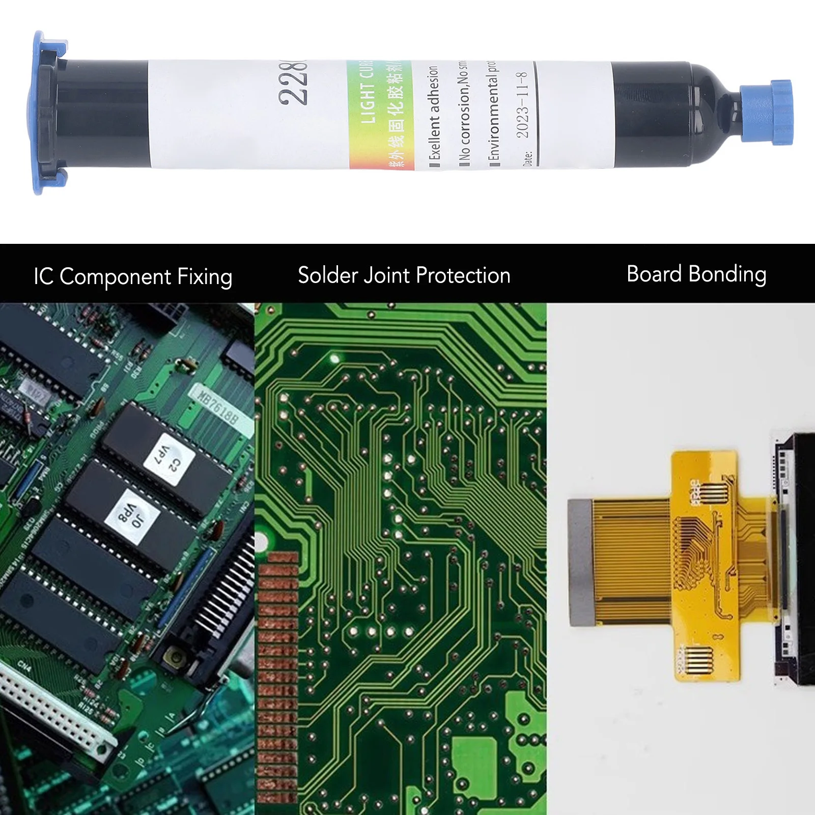 Electrical Glue 50cc High Strength Wiring Fixed Solder Joints  UV Adhesive UV Bonding Welding Glue