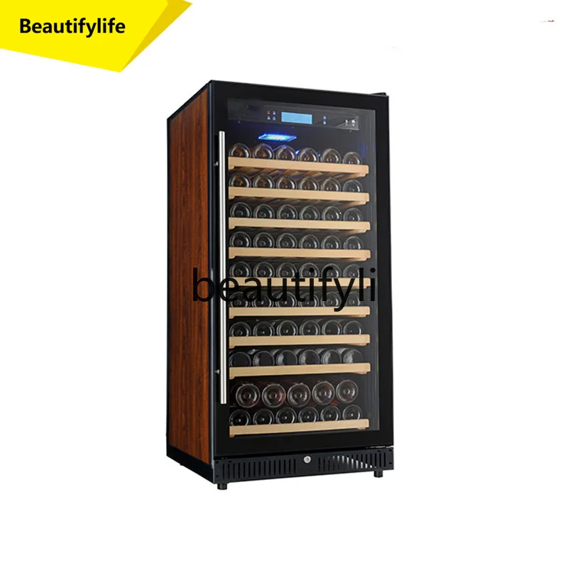 

A61 Single Door Tempered Glass Door Refrigerated with Lock Dual Temperature Refrigerated Tea Constant Temperature Wine Cabinet