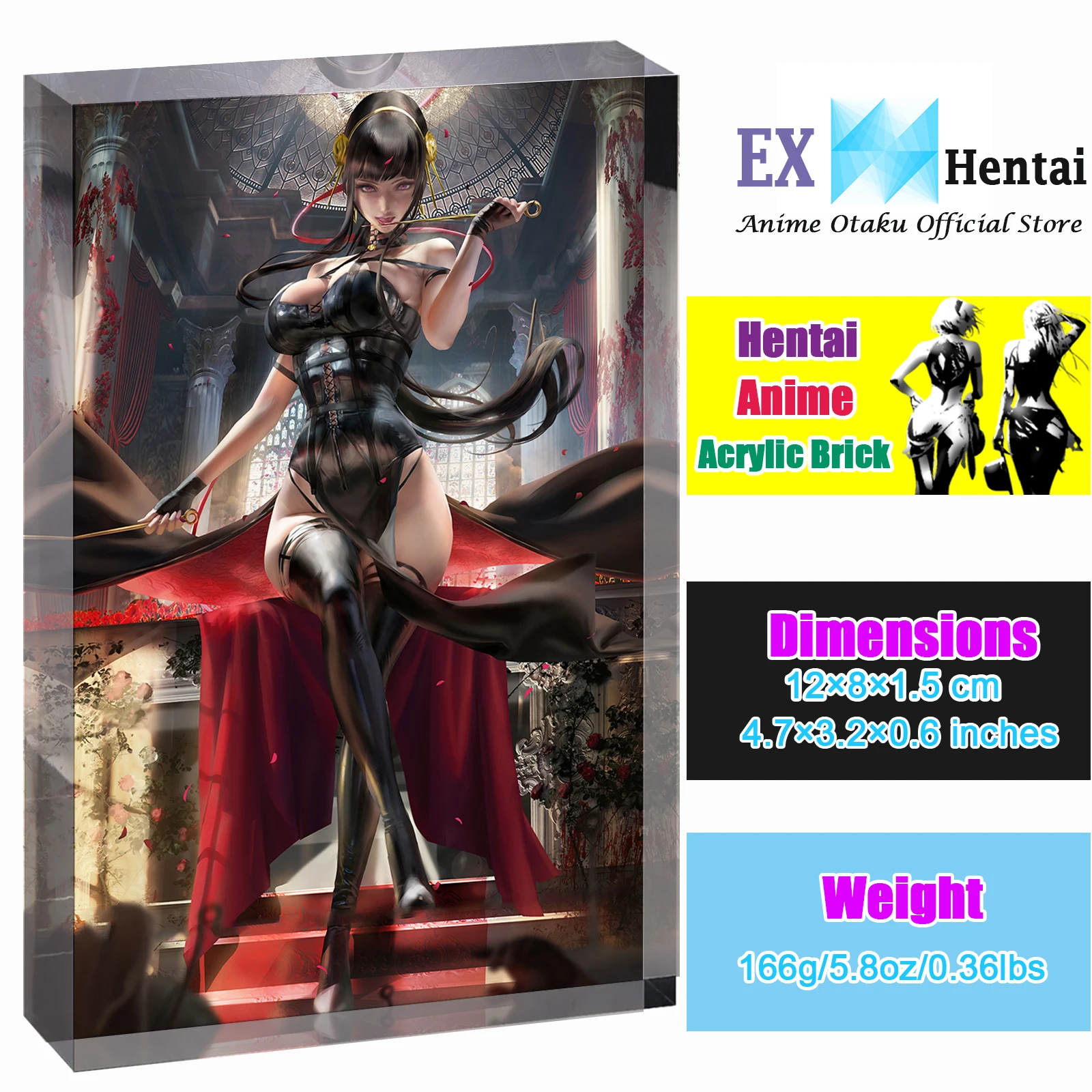 

Sexy Yor Forger Waifu Desk Poster, Spy Family Anime Acrylic Block, Thorn Princess Art, Collectible Gift for Men, Otaku
