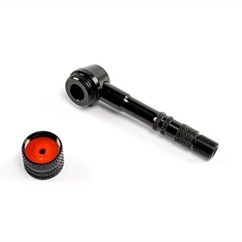 Bicycle Black Disc Wheel 90 Degree Adapter Fix MTB Road Bike Presta Pump Valve Rim Adapter Convert Connector Cycling Accessorie