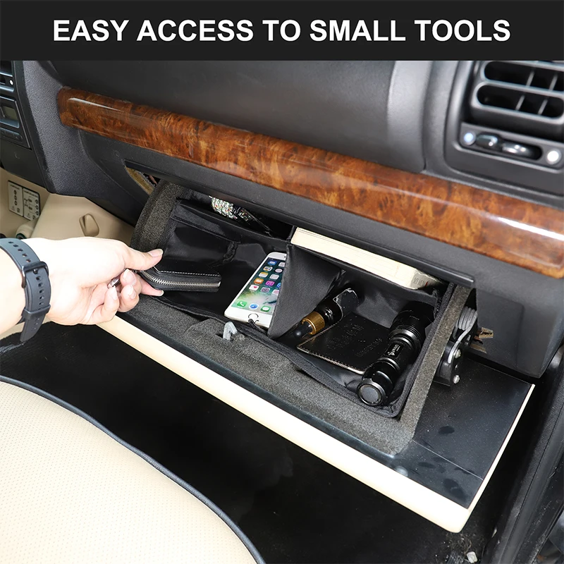 

Car Center Console Glove Box Divider Storage Bag Oxford Cloth Car Organizer Fit for Land Rover Discovery 2 LR2 1998-2003