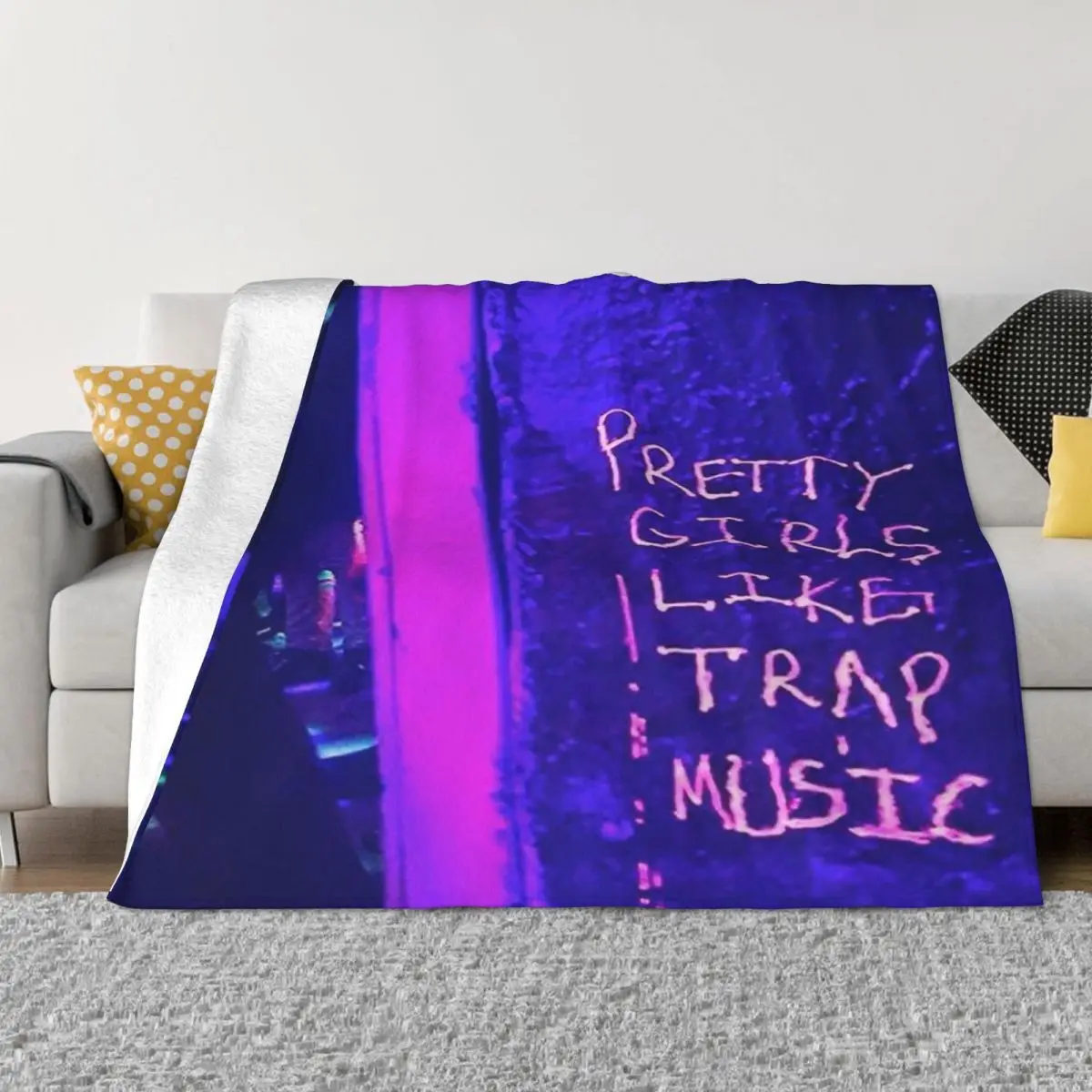 Pretty Girls Like Trap Music 1 Anime Blanket Throw Blanket Winter Warm Blanket Throw Blanket