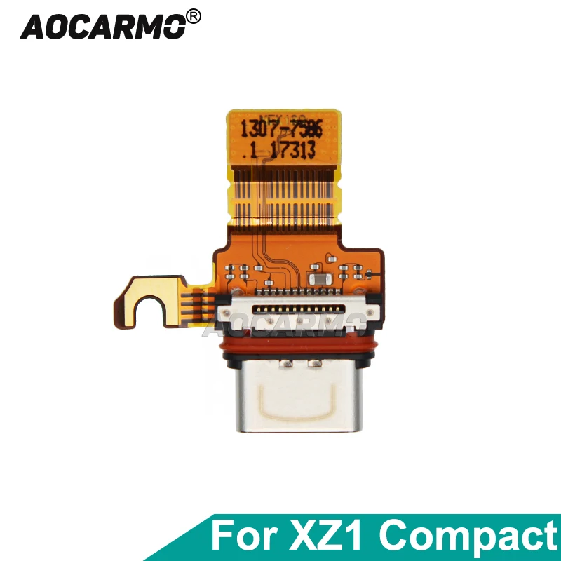 Aocarmo Type-C USB Charging Charger Port Dock Connector Flex Cable For Sony Xperia XZ1 Compact XZ1C Mini G8441 G8442 S0-02K