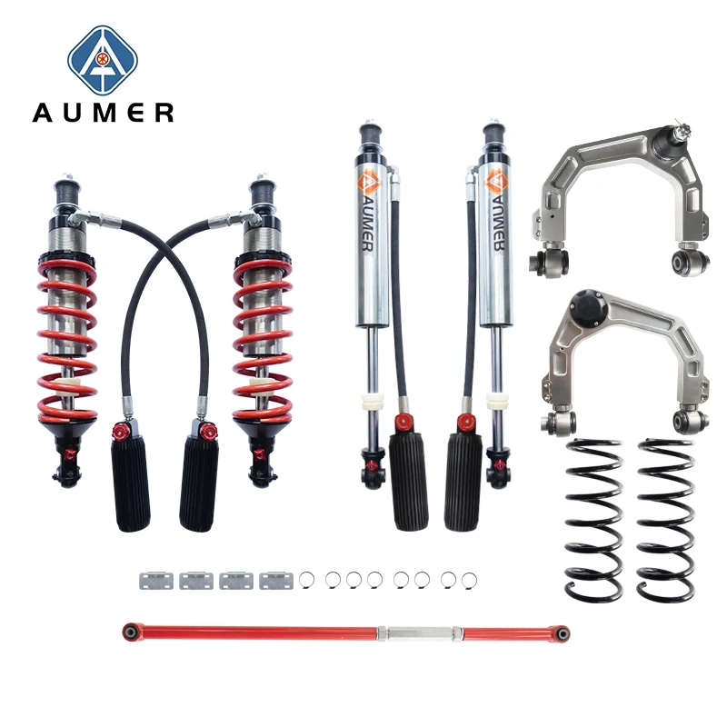 

Aumer Rebound and Compression Adjustable Lift Suspension Kit for Toyota LX470 Land Cruiser 100 Coilcover Parts