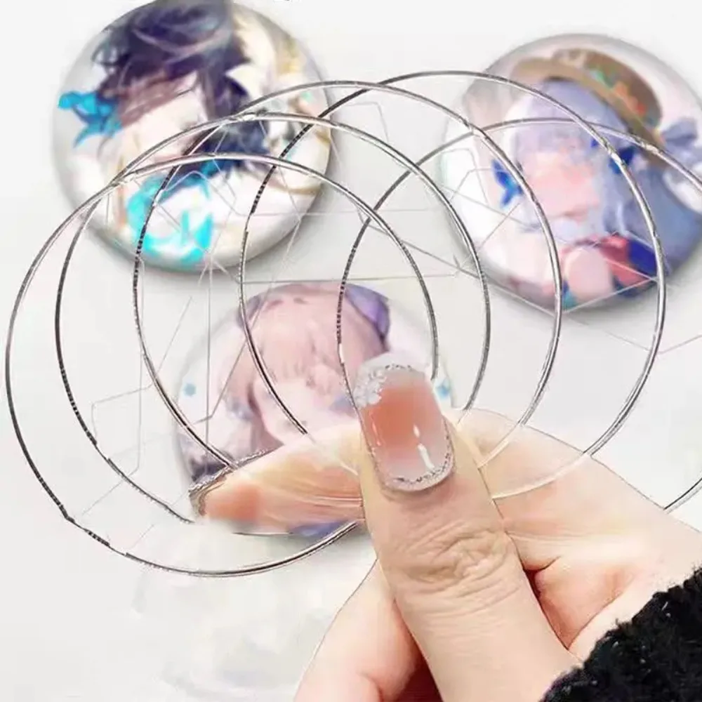 5Pcs Badge Protector Ita Bag Pin Case Transparent Protective Badge Display Sleeve Clear Anime Badge Protective Sleeve Badge Pins