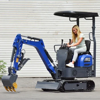 1 طن حفارة صغيرة هيدروليكية الزاحف حفار حفار للمنزل مزرعة ال...