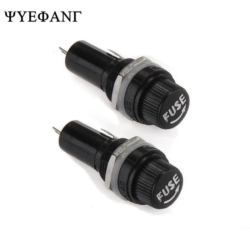 

10PCS Fuse Holder 5X20 6X30 3AG Insurance Tube Socket Fuse Holder for 6*30 Insurance Panel Mount Fuse Holder 6x30mm