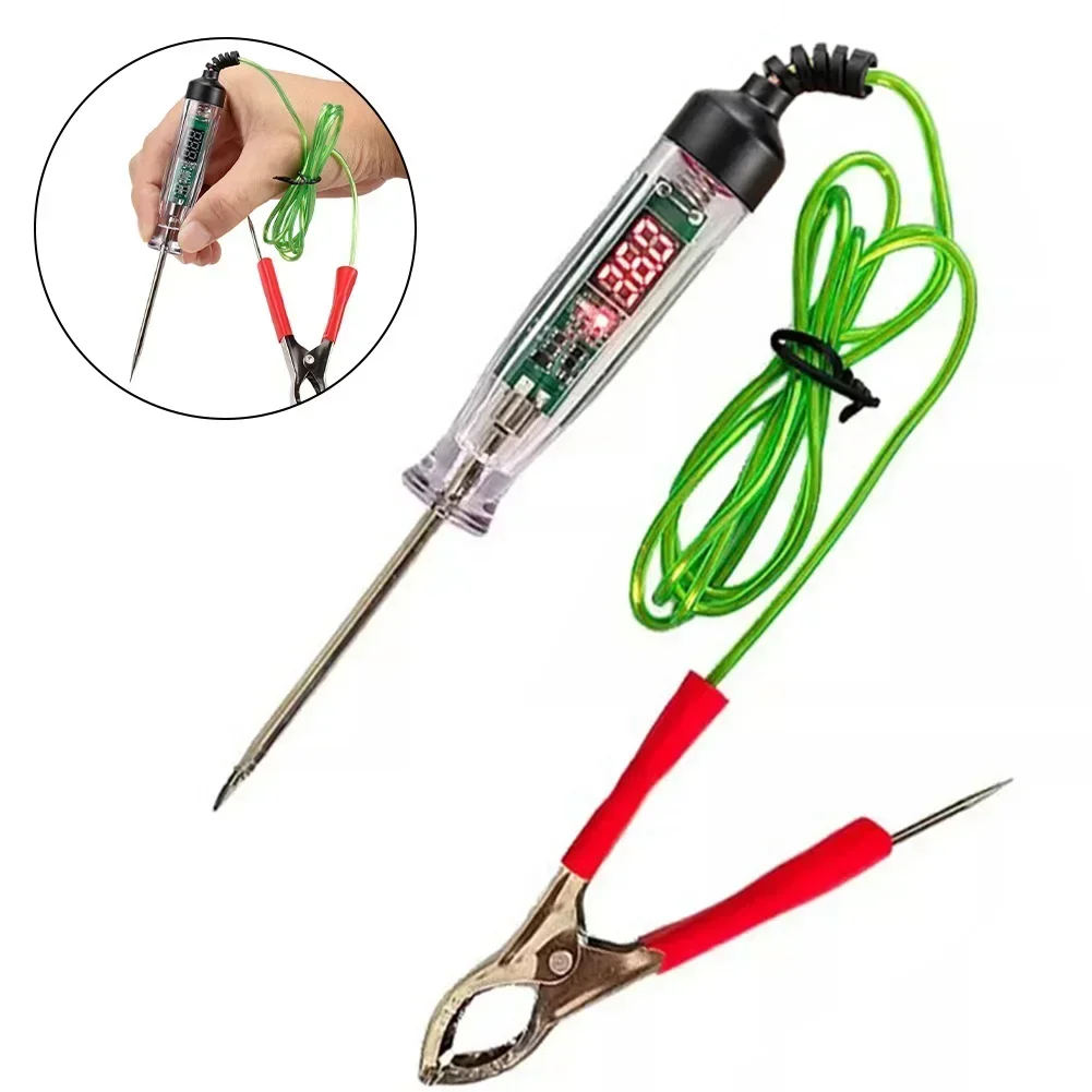 3-36V DC Car Truck Voltage Circuit Tester Digital Display Long Probe Pen For Checking Auto/trailers Circuits, Fuses, Switches