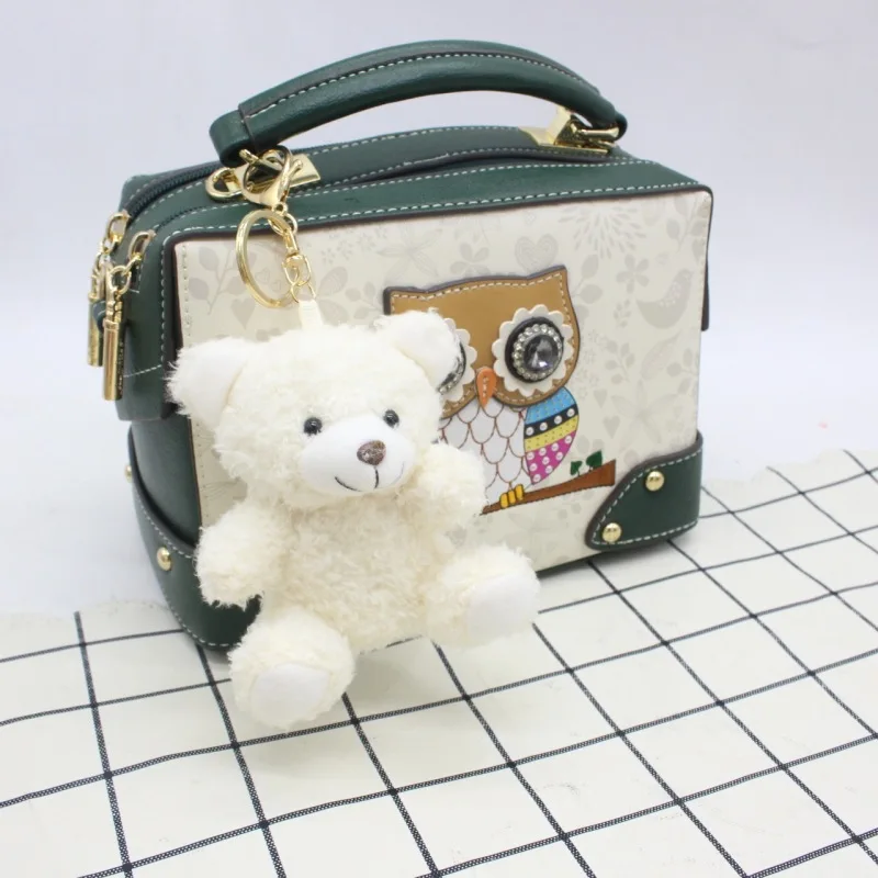 Cartoon Curly Teddy Bear Keychain Bag Pendant Creative Mobile Phone Case Accessories Accessories Doll Doll