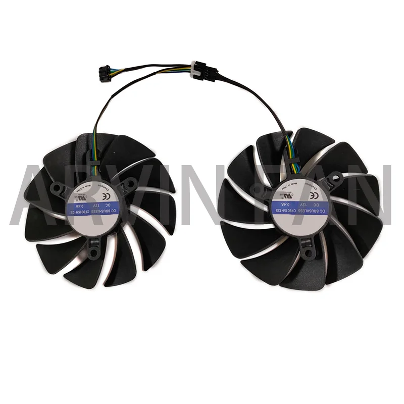 Ventilador de tarjeta gráfica, enfriador VGA para ZOTAC GAMING RTX3060 Twin Edge, para ZOTAC GAMING RTX 3060 Ti Twin Edge LHR, CF9015H12S, Juego de 2 uds.