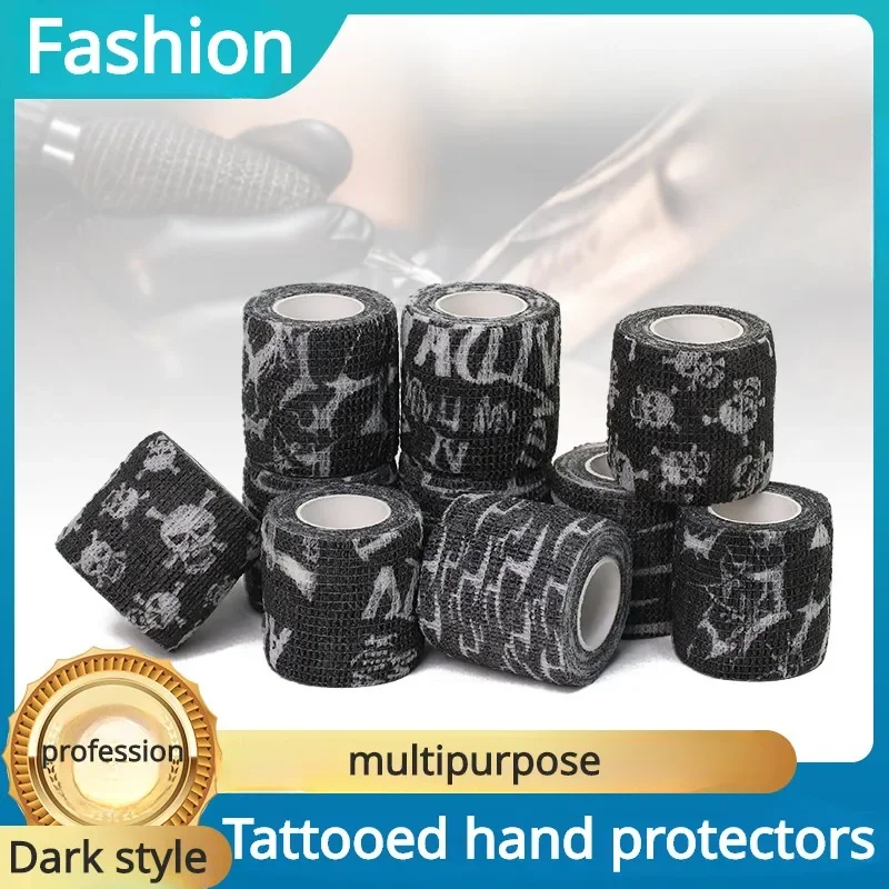 Tattoo Handle Special Shock-proof Non-slip Disposable Elastic Bandage Non-woven Self-adhesive Elastic Tattoo Bandage Accessories