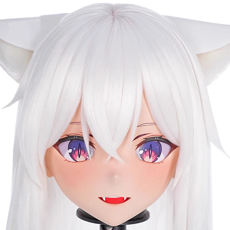 

(MEO296) Customize Handmade Full Head Lockable Crossdress Male to Female Japanese Cartoon Anime Game Character Kigurumi Mask