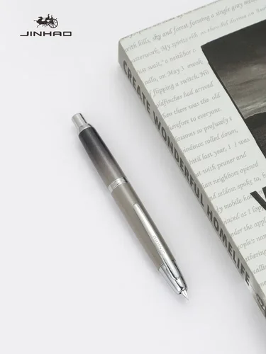 Imagen 2 del producto JINHAO 10 pluma estilográfica retráctil de Metal mate negro EF F pluma de tinta de escritura con convertidor escuela suministros de oficina papelería