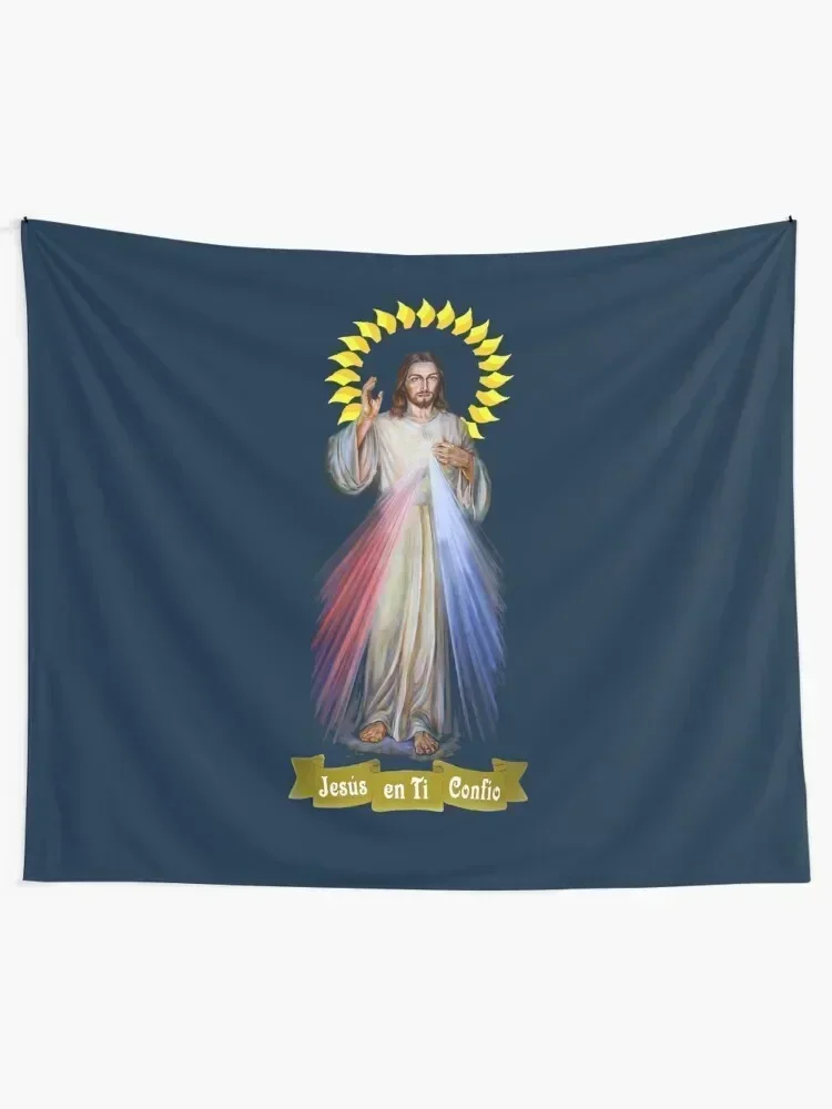 Jesus Divina Misericordia Spanish Tapestry Room Decor Aesthetic Room Decor Korean Tapestry