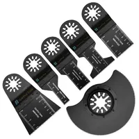 6pcs Fast Fit Mix Blades Multi Cutter Blade Kit Professional Metal Wood Plastic Nail Oscillating Multitool Saw Blades