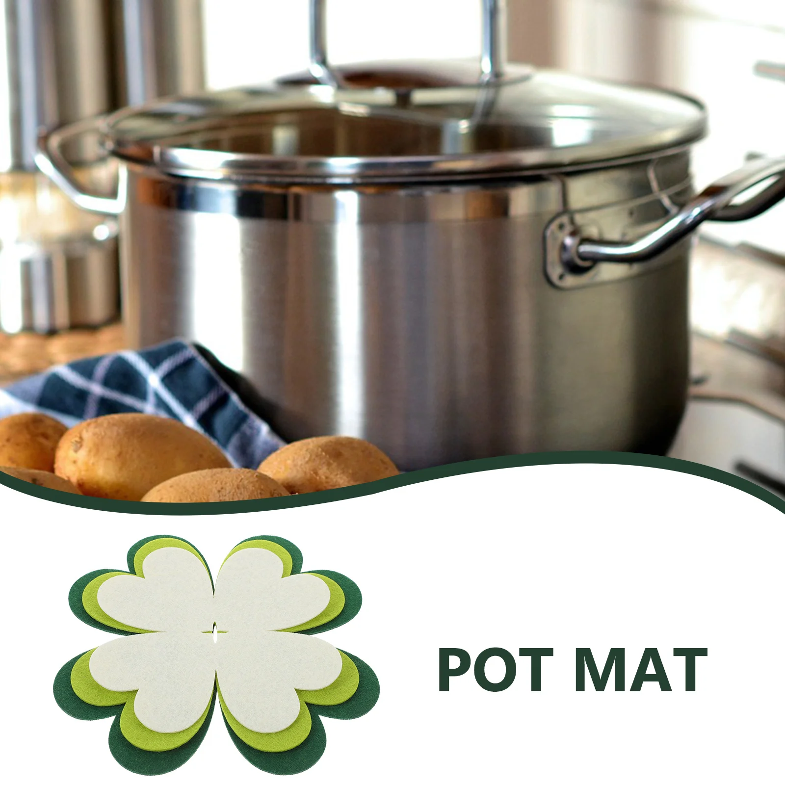 

6 шт., защитные накладки для кастрюль, противоскользящие накладки для защиты столешницы, реквизит для фотосъемки, разделители кастрюль для кастрюль, разделительные корзины