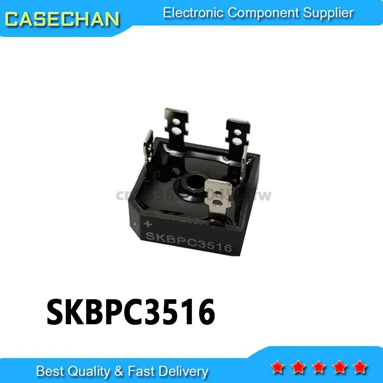 5PCS New and Original SKBPC3512 SKBPC3510 SKBPC3516 MT3516 MT3516A DIP-5 35A 1600V