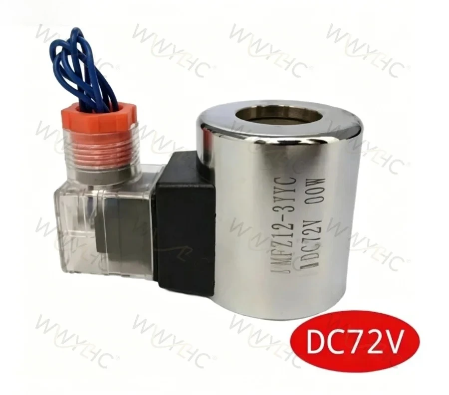 1PC Hydraulic Solenoid Valve Coil, Multi‑Voltage 12V 24V 48V 60V 72V 110V 220V