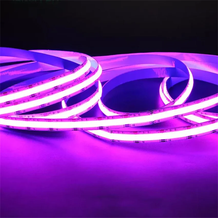 Free Shipping Decorating light high CRI density 840leds DC24V fcob fob RGBCW RGBCCT color cob led strip 21w/m 12mm PCB