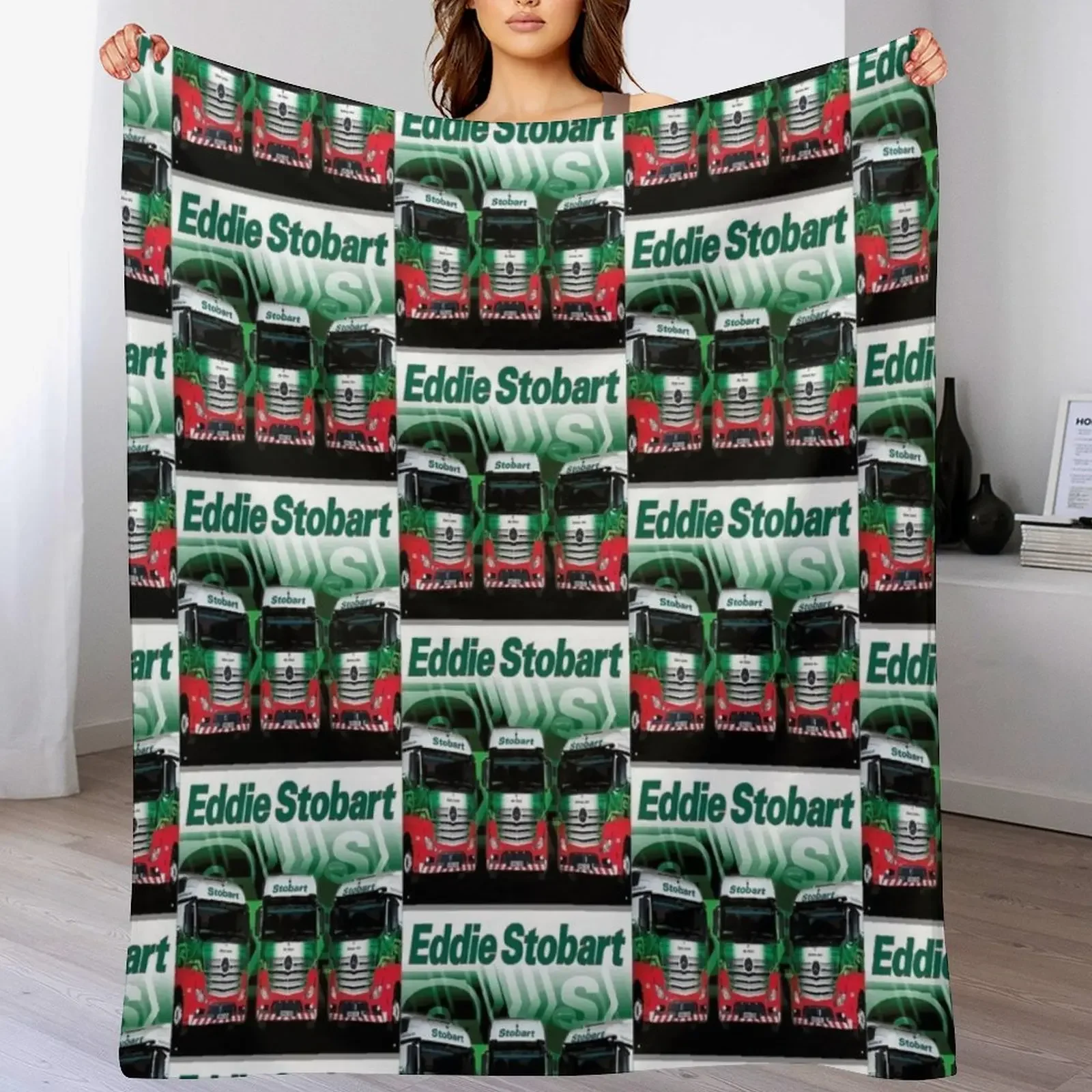 New eddie stobart trucks eddie jobs lorry names dagenham stoba Throw Blanket Soft Big christmas gifts Kid'S Vintage Blankets